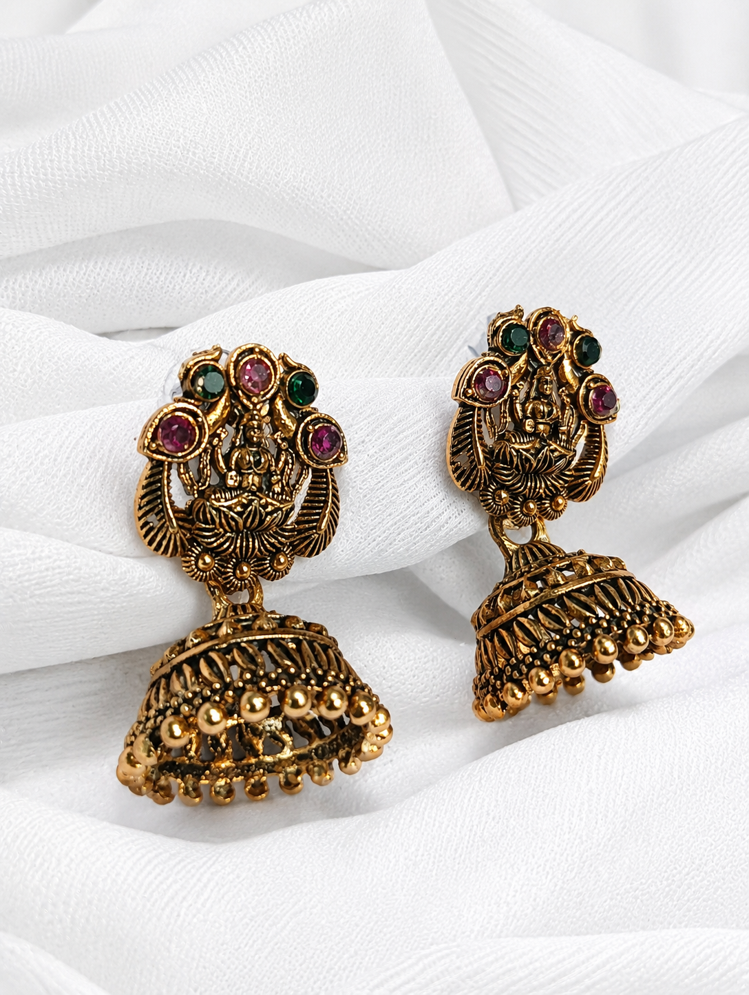 Traditional Temple Jhumka Earrings
