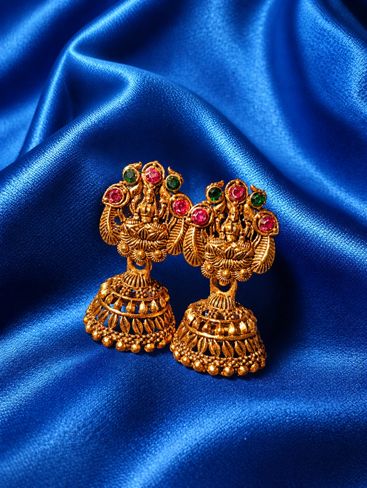 Traditional Temple Jhumka Earrings