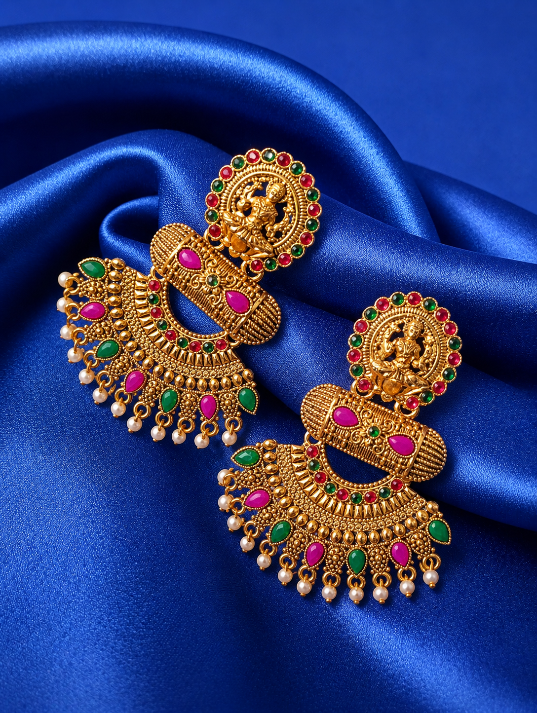 Temple Luxe Chandbali Earrings